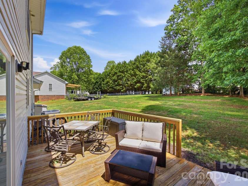612 35th Street, Conover, NC 28613.  MLS# CAR4378180, YatesRealty ID 21322. Rear deck