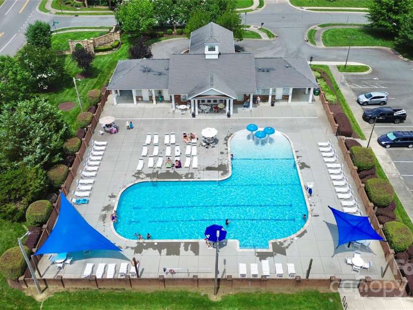7011 Hyde Park Drive, Indian Trail, NC 28079.  MLS# CAR4268661, YatesRealty ID 21323. Community pool just up the street - short walk