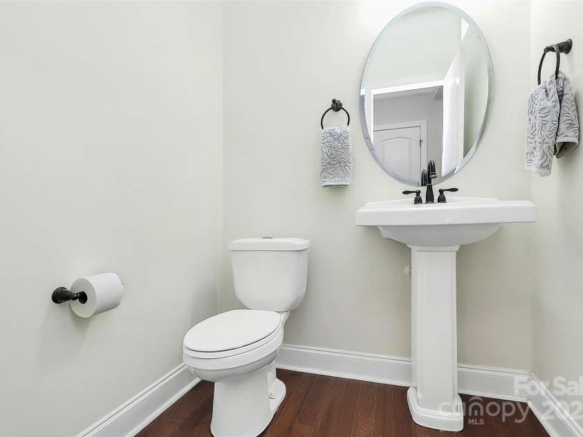 7011 Hyde Park Drive, Indian Trail, NC 28079.  MLS# CAR4268661, YatesRealty ID 21323. Guest bathroom on main level