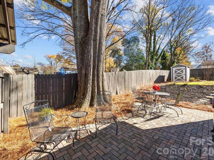 106 Turner Avenue, Charlotte, NC 28216.  MLS# CAR4380792, YatesRealty ID 21330. Back Patio