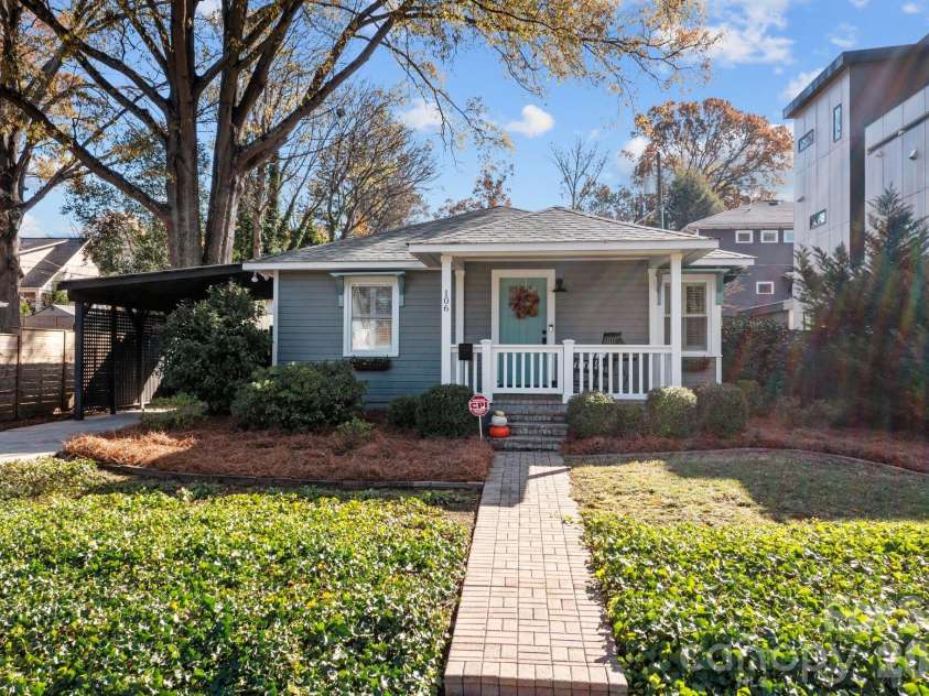 106 Turner Avenue, Charlotte, NC 28216.  MLS# CAR4380792, YatesRealty ID 21330. Front Elevation