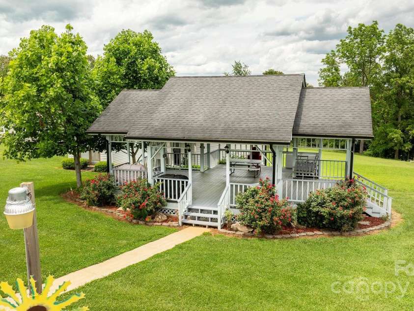 727 Jenkins Valley Road, Alexander, NC 28701.  MLS# CAR4235182, YatesRealty ID 21342. 824 Sqft pavilion for outdoor entertainment in summer color!