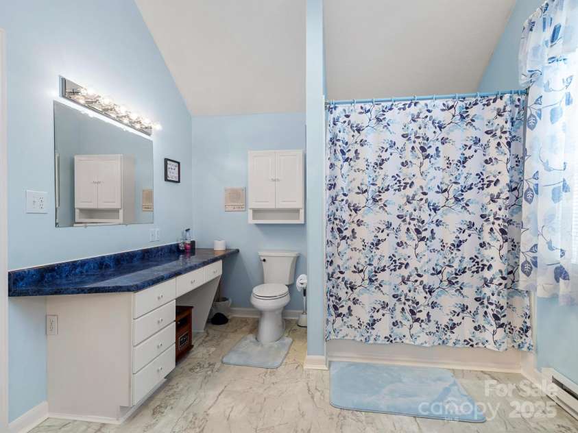 727 Jenkins Valley Road, Alexander, NC 28701.  MLS# CAR4235182, YatesRealty ID 21342. Another view of upstairs bathroom