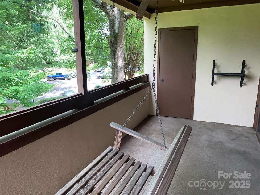 5727 Dockside Drive, Charlotte, NC 28227.  MLS# CAR4268742, YatesRealty ID 21359. Storage space off patio