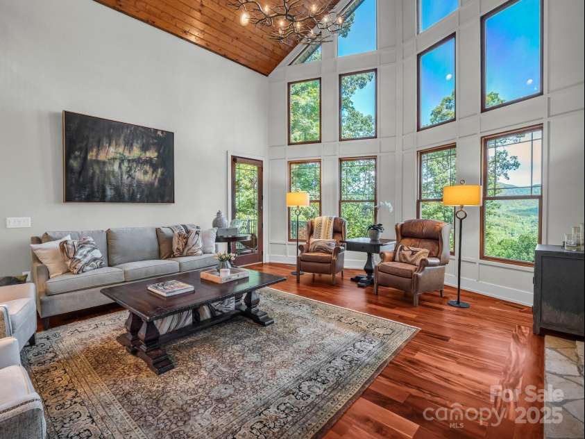 556 High Pines Loop, Lake Lure, NC 28746.  MLS# CAR4239460, YatesRealty ID 21378. Great Room