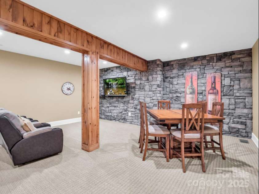 556 High Pines Loop, Lake Lure, NC 28746.  MLS# CAR4239460, YatesRealty ID 21378. Media/Game Room