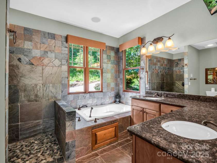 556 High Pines Loop, Lake Lure, NC 28746.  MLS# CAR4239460, YatesRealty ID 21378. Primary Bathroom