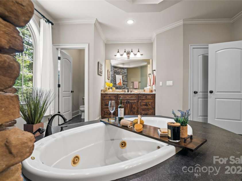 14130 Lea Point Court, Huntersville, NC 28078.  MLS# CAR4247240, YatesRealty ID 21385. View coming out of the shower.