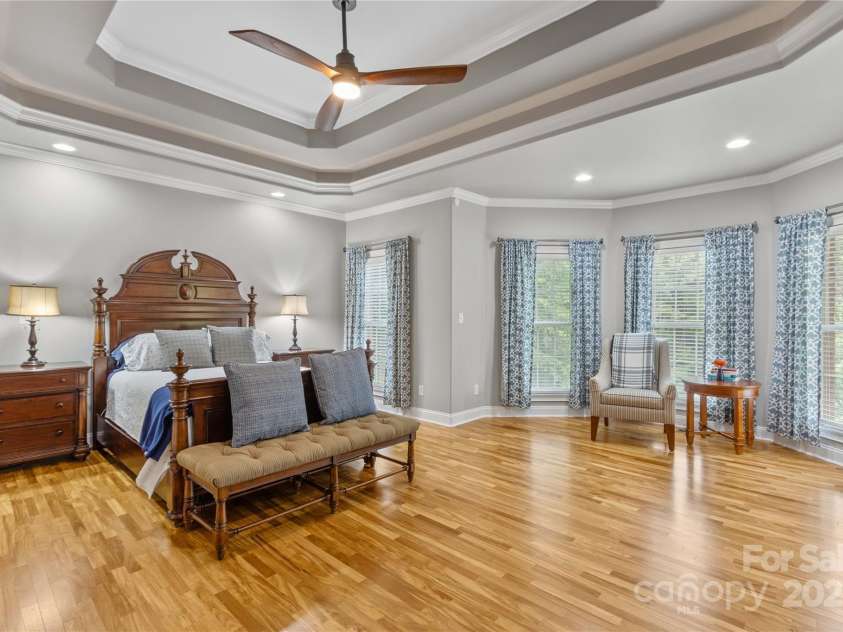183 April Road, Troutman, NC 28166.  MLS# CAR4158487, YatesRealty ID 2139. Primary Bedroom features Gorgeous Trey Ceiling
