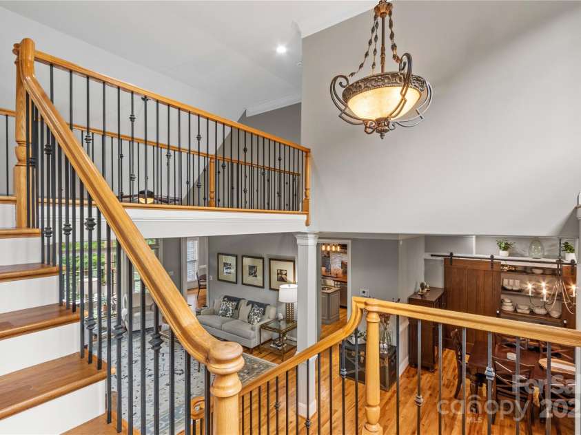 183 April Road, Troutman, NC 28166.  MLS# CAR4158487, YatesRealty ID 2139. Staircase to Second Floor