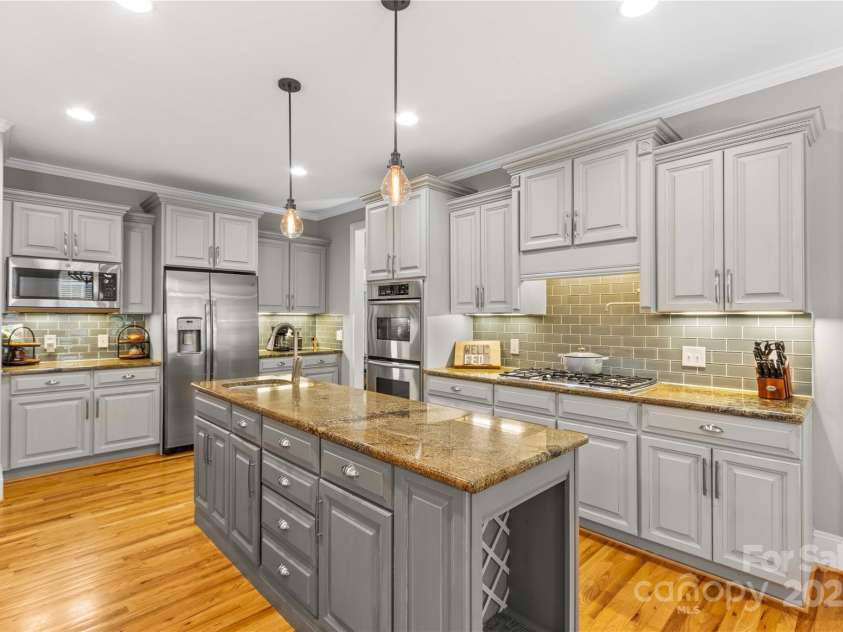 183 April Road, Troutman, NC 28166.  MLS# CAR4158487, YatesRealty ID 2139. View of Kitchen and abundant Cabinetry