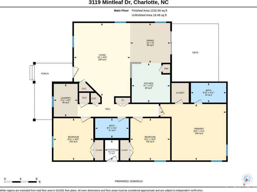 3119 Mintleaf Drive, Charlotte, NC 28269.  MLS# CAR4381665, YatesRealty ID 21390. 