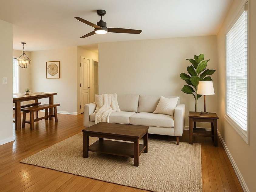 105 Bluebell Ridge Lane, Weaverville, NC 28787.  MLS# CAR4303351, YatesRealty ID 21393. Staircase leads to upstairs bonus room