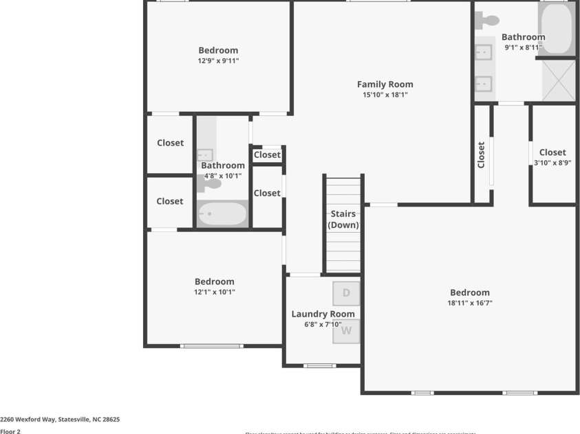 2260 Wexford Way, Statesville, NC 28625.  MLS# CAR4341137, YatesRealty ID 21399. 2nd Floor