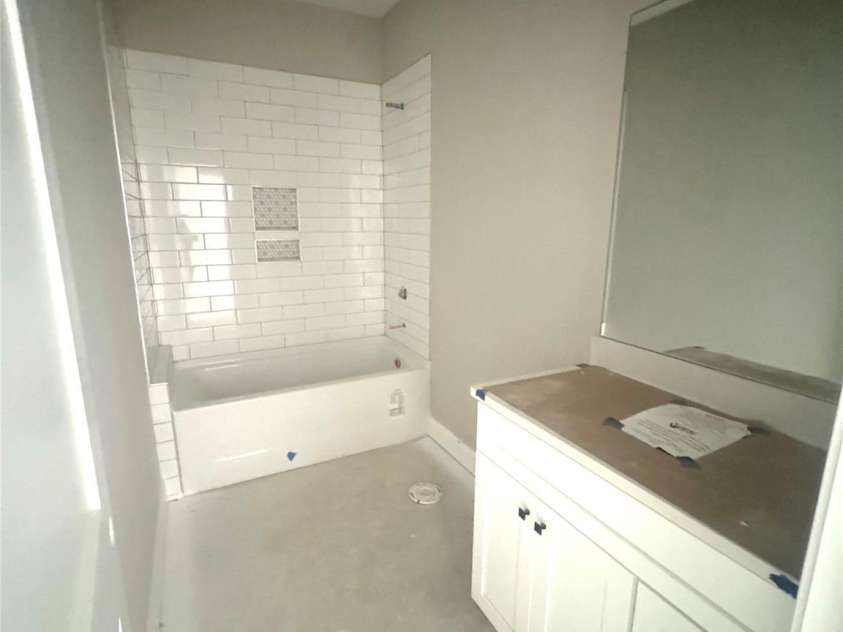 318 Stanback Street, Mount Gilead, NC 27306.  MLS# CAR4239118, YatesRealty ID 2140. Hall Bathroom