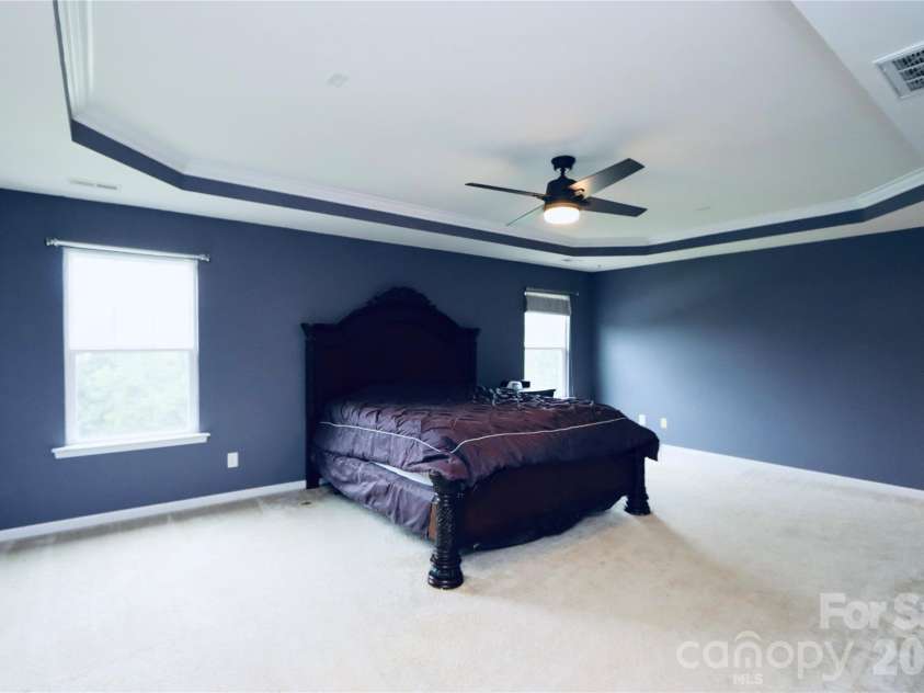 3586 Larkhaven Avenue, Concord, NC 28027.  MLS# CAR4398319, YatesRealty ID 21400. Huge Master Bedroom with Tray Ceiling