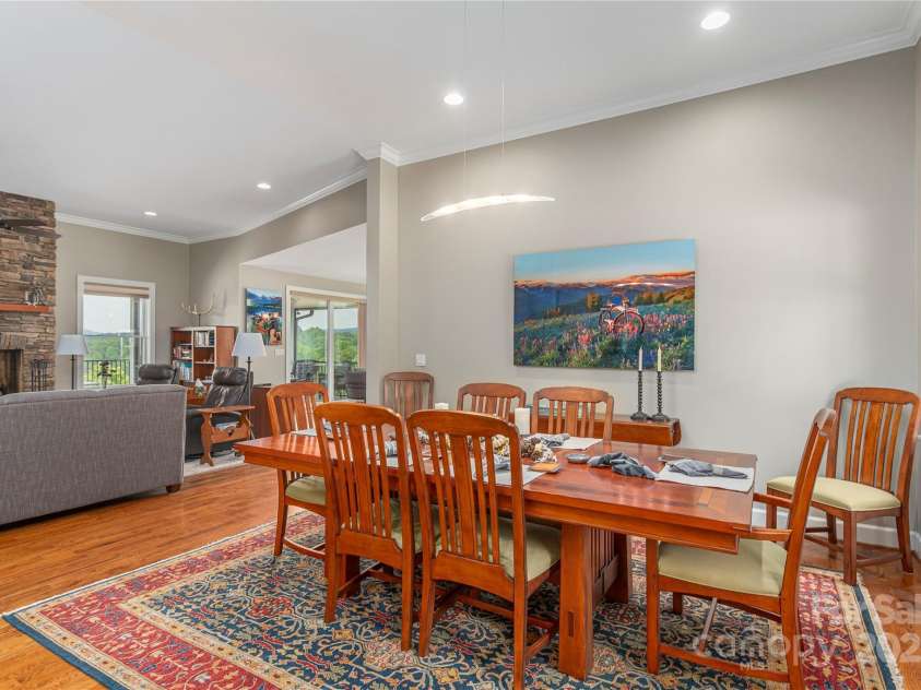 930 Big Raven Lane, Saluda, NC 28773.  MLS# CAR4270163, YatesRealty ID 21407. Prime for entertaining with an open floor plan and a large dining area