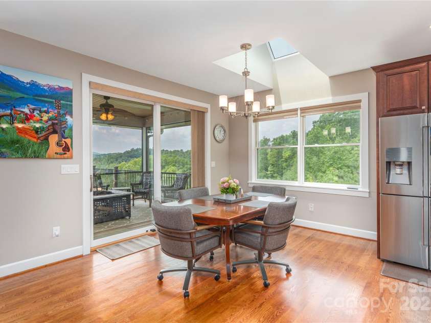 930 Big Raven Lane, Saluda, NC 28773.  MLS# CAR4270163, YatesRealty ID 21407. Th hard wood floors are in great condition