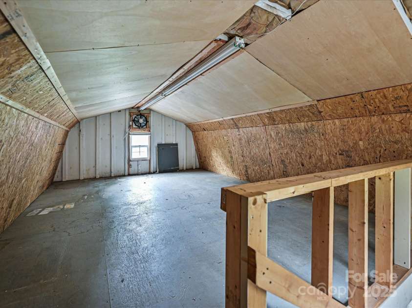 407 Buckoak Street, Stanley, NC 28164.  MLS# CAR4261015, YatesRealty ID 21421. Upstairs in storage bldg