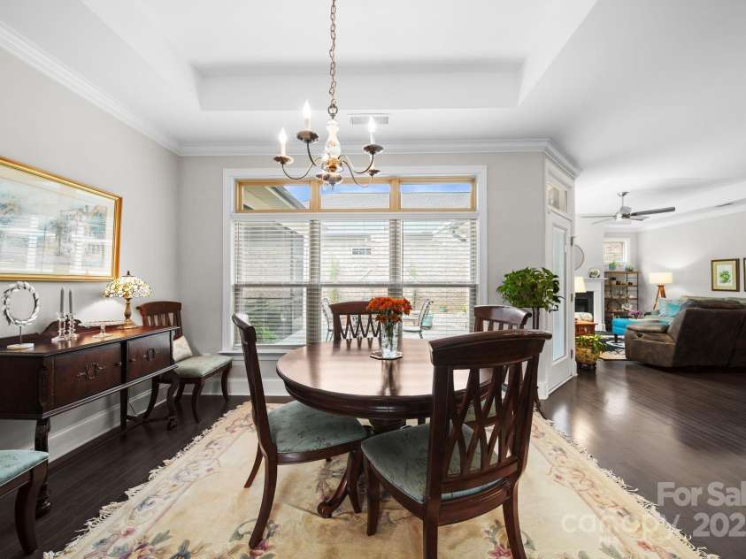 5256 Courtyard Lane, Belmont, NC 28012.  MLS# CAR4299282, YatesRealty ID 2143. Dining area