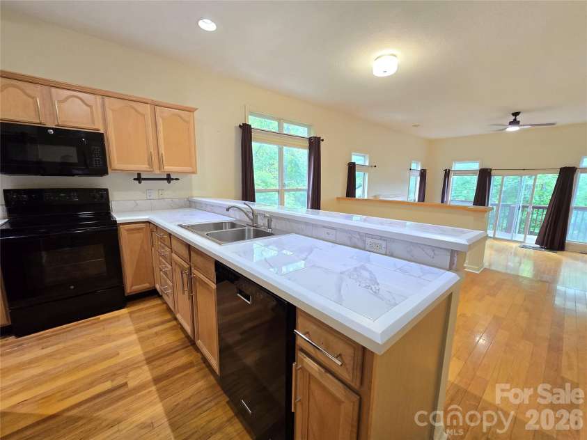 73 Dalya Road, Swannanoa, NC 28778.  MLS# CAR4352117, YatesRealty ID 21431. Upgraded kitchen
