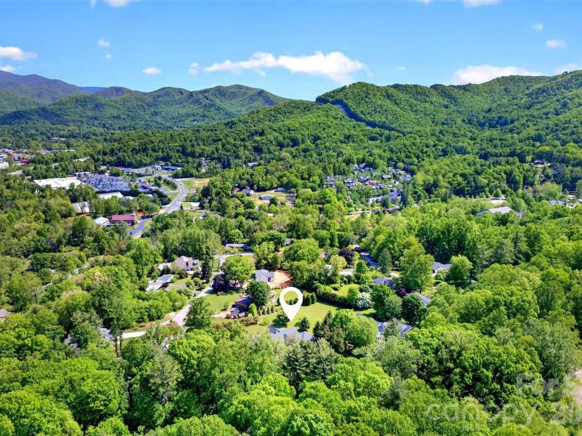 120 Old Lakey Gap Road, Black Mountain, NC 28711.  MLS# CAR4380220, YatesRealty ID 21433. Aerial