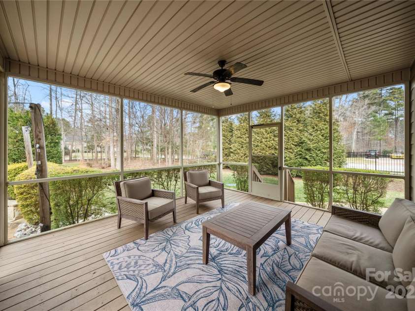 3019 Foggy Hollow Lane, Clover, SC 29710.  MLS# CAR4226789, YatesRealty ID 21435. Screened in back porch