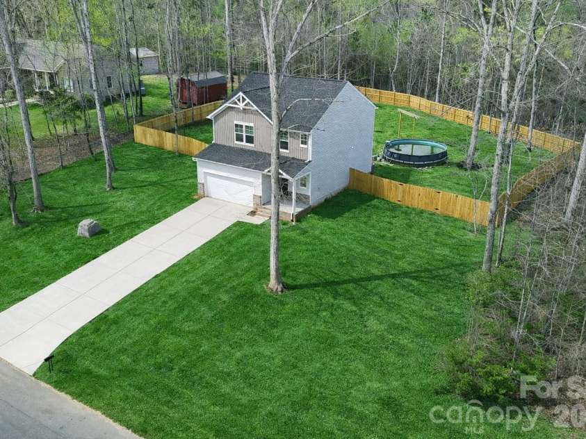 1321 Western Hills Lane, Vale, NC 28168.  MLS# CAR4357906, YatesRealty ID 21439. Virtually enhanced to add grass
