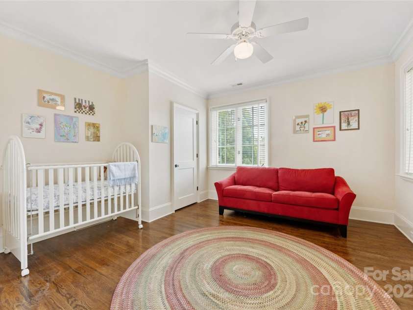 1728 Shadow Forest Drive, Matthews, NC 28105.  MLS# CAR4268214, YatesRealty ID 21441. Bedroom 2 is on the second floor. All bedrooms have ceiling fans.