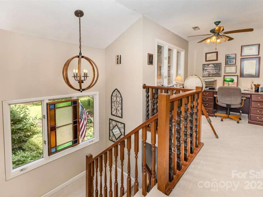 3004 Vernell Lane, Shelby, NC 28150.  MLS# CAR4238720, YatesRealty ID 21447. Upstairs, there is a loft/landing used as an office