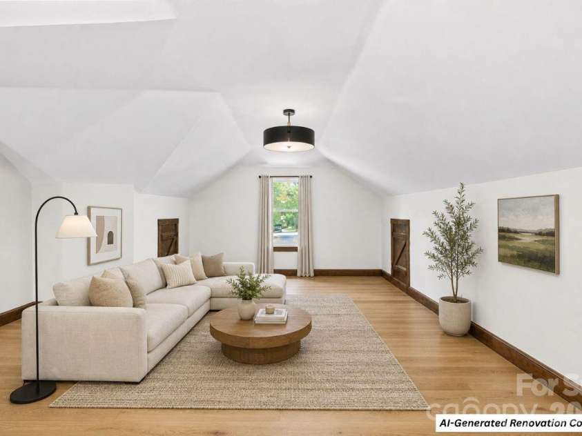 7201 Hopeton Road, Charlotte, NC 28210.  MLS# CAR4394265, YatesRealty ID 21448. AI-Generated Renovation Concept