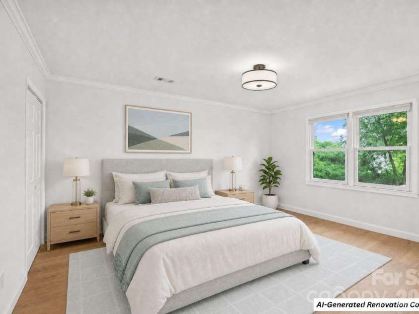 7201 Hopeton Road, Charlotte, NC 28210.  MLS# CAR4394265, YatesRealty ID 21448. AI-Generated Renovation Concept