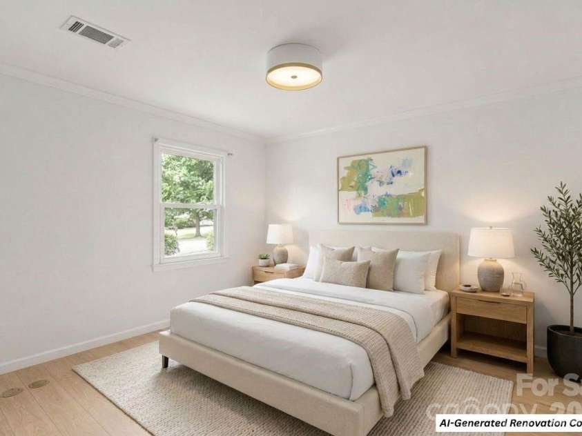 7201 Hopeton Road, Charlotte, NC 28210.  MLS# CAR4394265, YatesRealty ID 21448. AI-Generated Renovation Concept