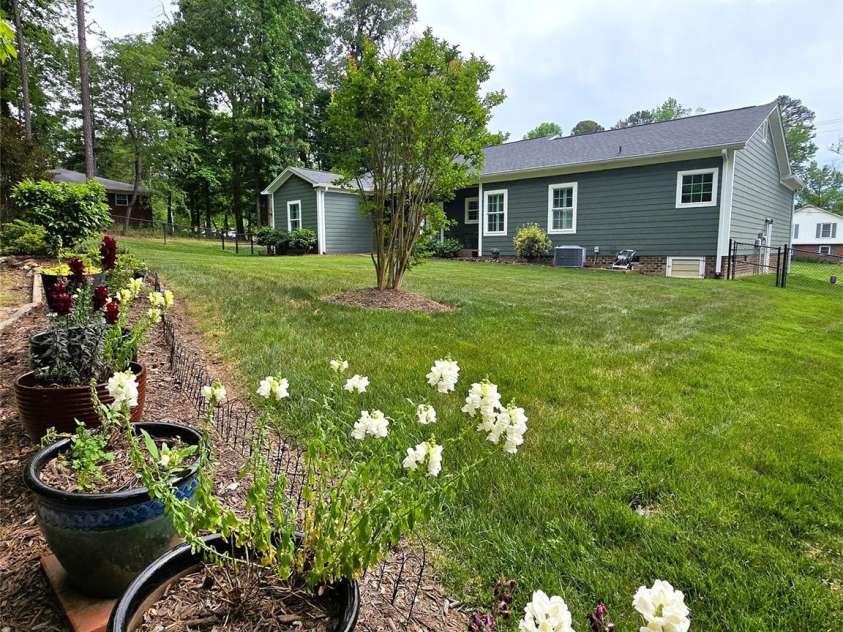 414 Fulton Drive, Kings Mountain, NC 28086.  MLS# CAR4254346, YatesRealty ID 21449. Back view of home