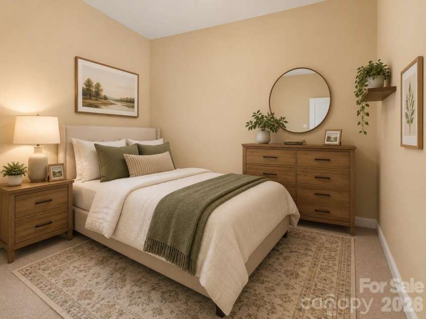 144 Hawks Landing Drive, Troutman, NC 28166.  MLS# CAR4367521, YatesRealty ID 21463. Virtually staged-secondary bedroom