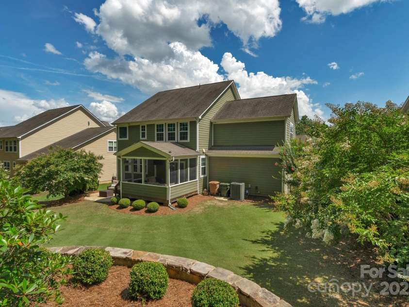 3701 Methodist Church Lane, Waxhaw, NC 28173.  MLS# CAR4270658, YatesRealty ID 21466. Back yard views