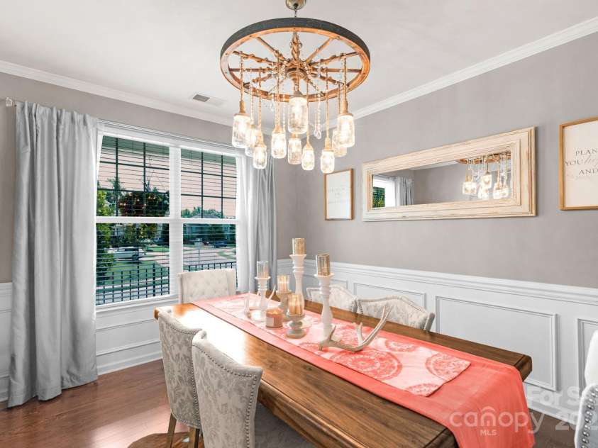 3701 Methodist Church Lane, Waxhaw, NC 28173.  MLS# CAR4270658, YatesRealty ID 21466. Formal dining room with picture-frame molding