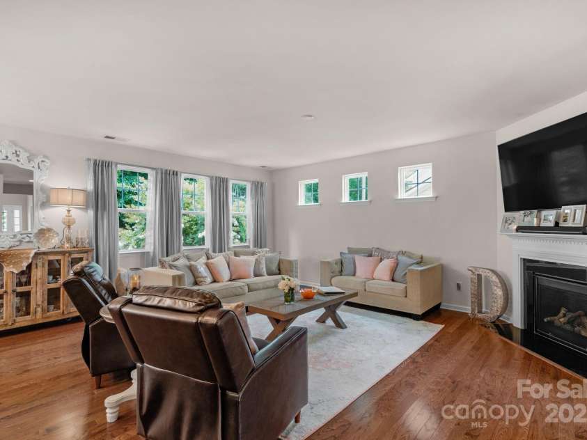 3701 Methodist Church Lane, Waxhaw, NC 28173.  MLS# CAR4270658, YatesRealty ID 21466. Great room with gas fireplace