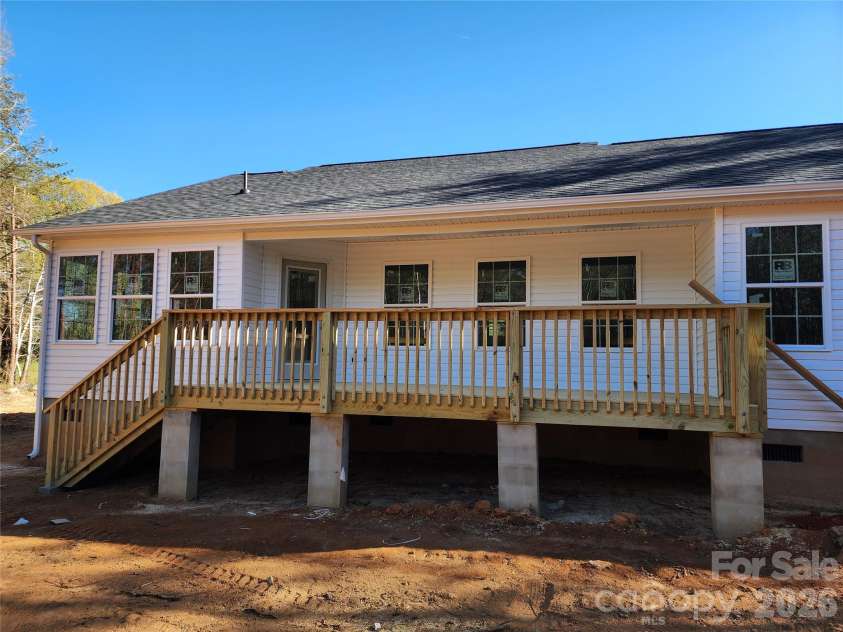 5405 Springs Road, Conover, NC 28613.  MLS# CAR4363103, YatesRealty ID 21472. Large Partial Covered Rear Deck