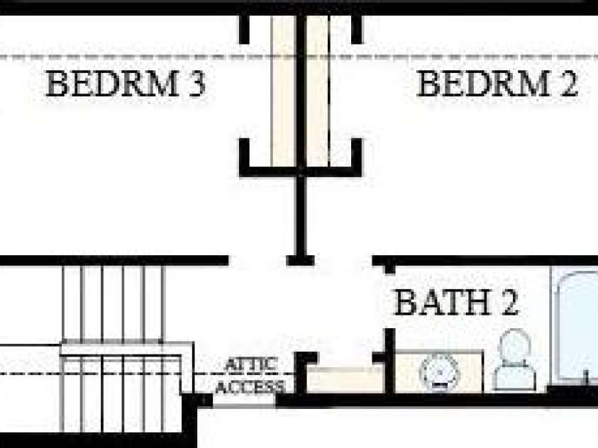 14018 Marlin Lane, Mint Hill, NC 28227.  MLS# CAR4372578, YatesRealty ID 21477. Second Floor Plan