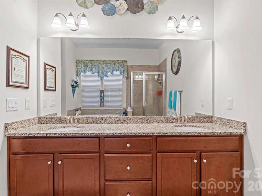 1023 Bimelech Drive, Indian Trail, NC 28079.  MLS# CAR4332458, YatesRealty ID 2148. 7.5 ft bath vanity in owners suite