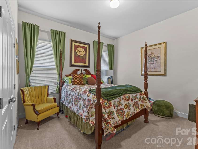 1023 Bimelech Drive, Indian Trail, NC 28079.  MLS# CAR4332458, YatesRealty ID 2148. Large bedroom with acfess to bath.