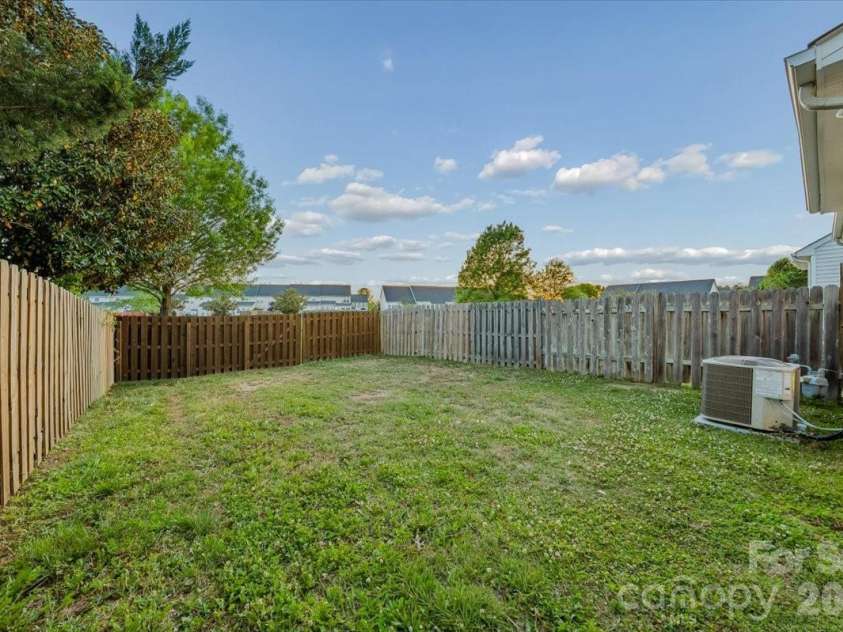 2120 Mondo Lane, Indian Trail, NC 28079.  MLS# CAR4373786, YatesRealty ID 21483. Backyard