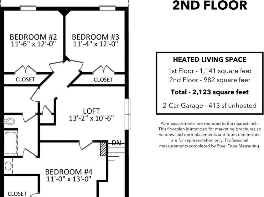 13610 Aldenbrook Drive, Huntersville, NC 28078.  MLS# CAR4246545, YatesRealty ID 21491. 2nd Floorplan