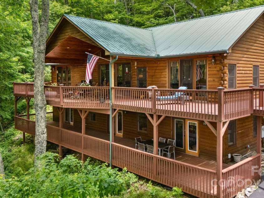 587 Grouse Thicket Road, Mars Hill, NC 28754.  MLS# CAR4269206, YatesRealty ID 21495. Double decks