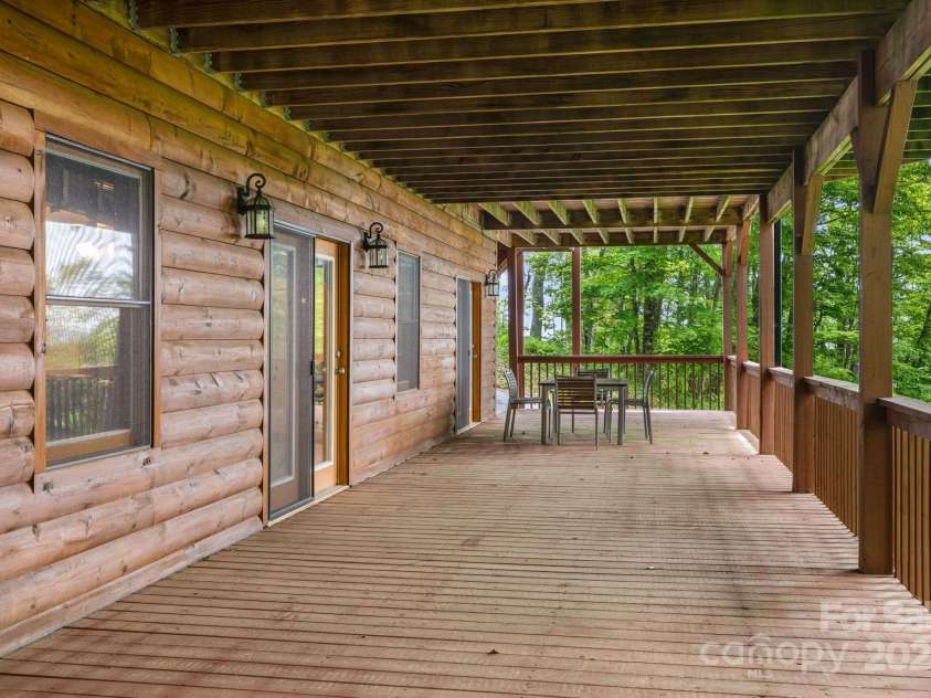 587 Grouse Thicket Road, Mars Hill, NC 28754.  MLS# CAR4269206, YatesRealty ID 21495. Lower deck