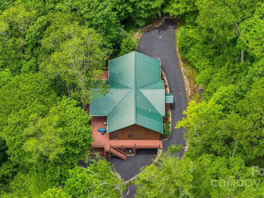 587 Grouse Thicket Road, Mars Hill, NC 28754.  MLS# CAR4269206, YatesRealty ID 21495. View from above