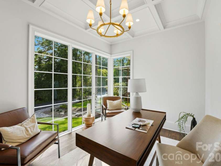 444 Hunter Lane, Charlotte, NC 28211.  MLS# CAR4405254, YatesRealty ID 21498. Home office (main-level).