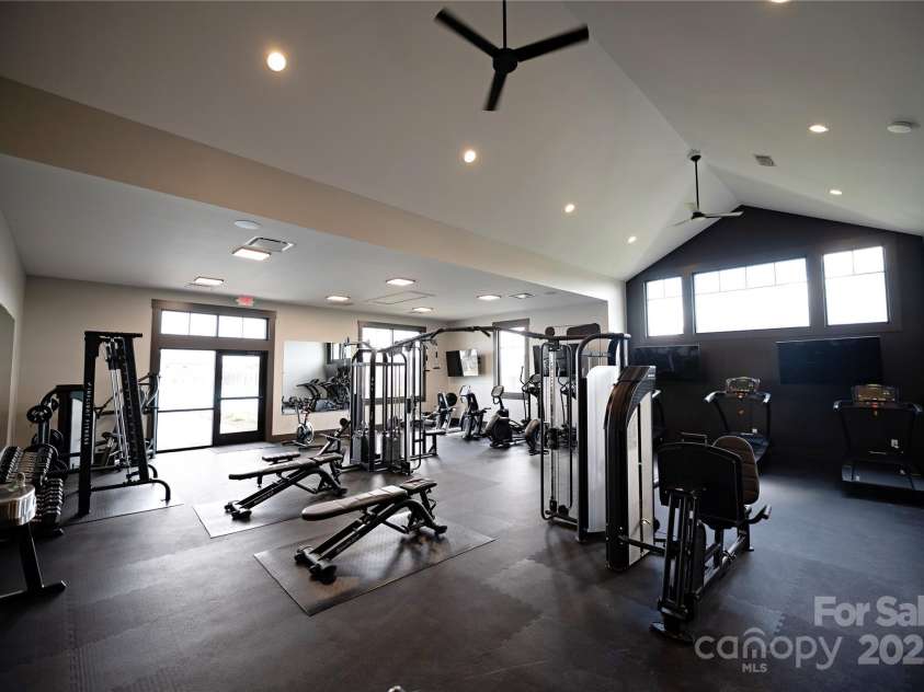 99 Bovine Branch Road, Fletcher, NC 28732.  MLS# CAR4311142, YatesRealty ID 215. Fitness center