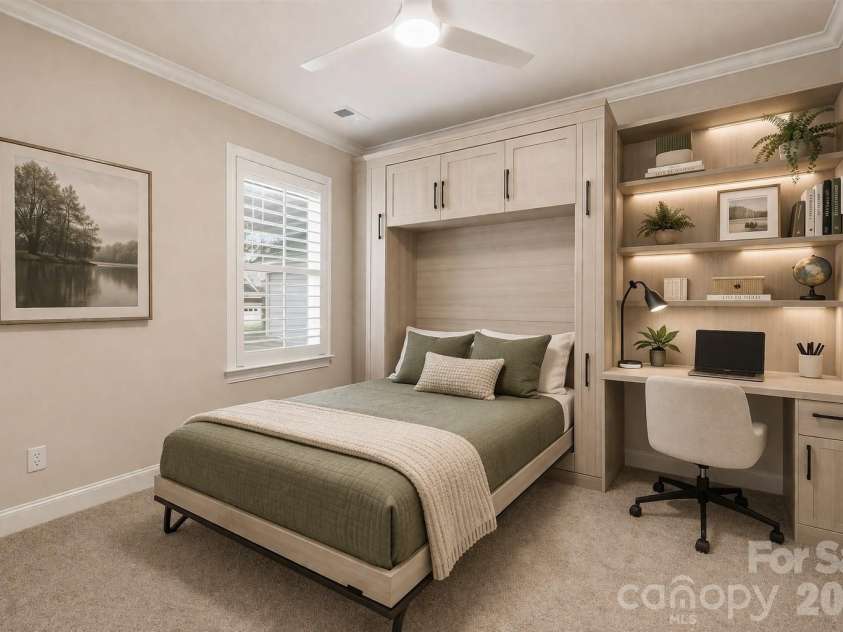 5562 Caneel Lane, Denver, NC 28037.  MLS# CAR4365008, YatesRealty ID 21504. VIRTUALLY STAGED -Secondary bedroom - OFFICE and guest room